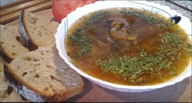 Суп зі свіжих грибів - простий покроковий рецепт з фото
